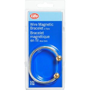 Life Brand Two-Tone Wire Magnetic Bracelet