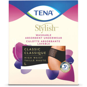 TENA Stylish Black Classic Brief Washable Absorbent Underwear L 1 EA