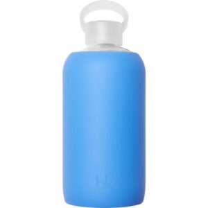 bkr Romeo 1L Glass Water Bottle with Silicone Sleeve