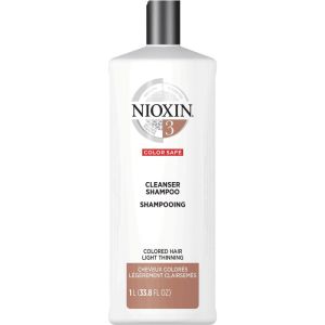 Nioxin System 3 Cleanser Shampoo for Colored Hair with Light Thinning - 1L