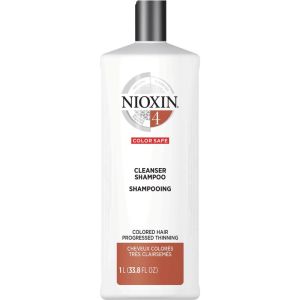 Nioxin System 4 Cleanser Shampoo for Colored Hair with Progressed Thinning 1L