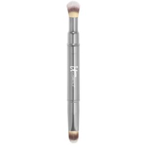 It Cosmetics Heavenly Luxe Dual-Ended Flat and Buffing Brush for Flawless Makeup Application