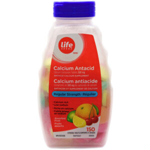 Life Brand Regular Strength Calcium Antacid Assorted Fruit 150 EA