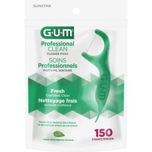 GUM Professional Clean Flossers Picks 150 Unit