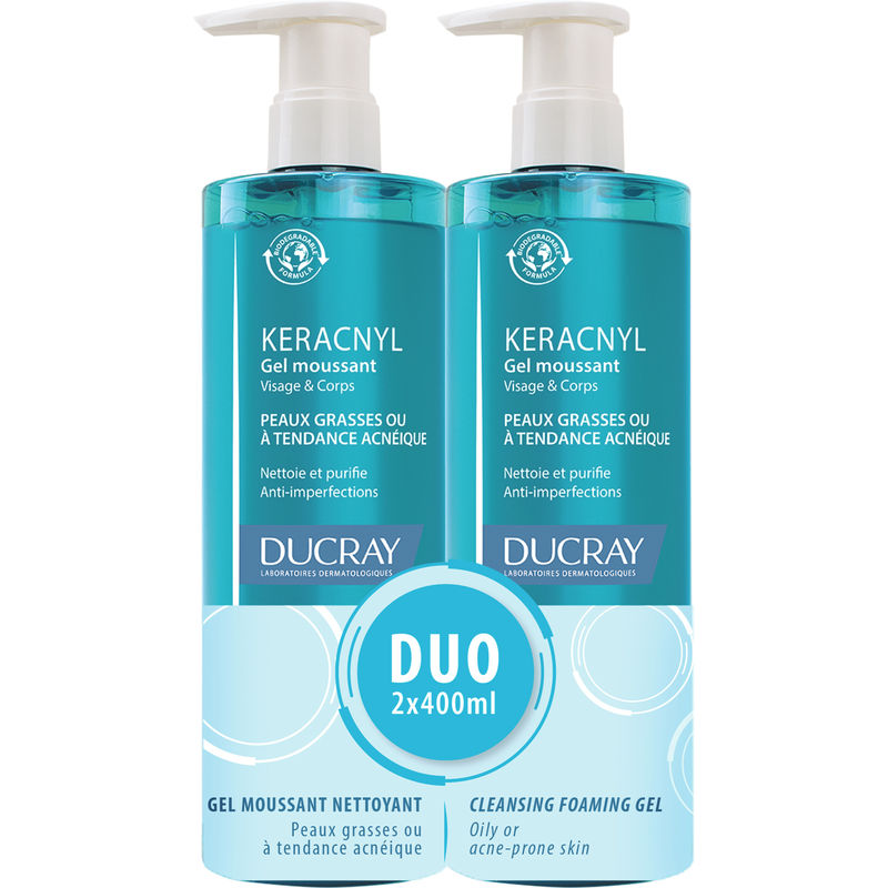 Ducray Keracnyl Foaming Gel Duo 1 Set