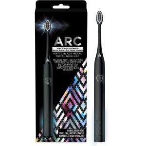 ARC Metal Sonic Power Toothbrush + Travel Case - Black 1 EA