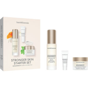 BareMinerals Stronger Skin Starter Set with Long Life Herb Serum, Eye Treatment, and Night Treatment