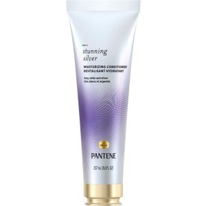 Pantene Stunning Silver Moisturizing Conditioner for Gray and Silver Dyed Hair for Women