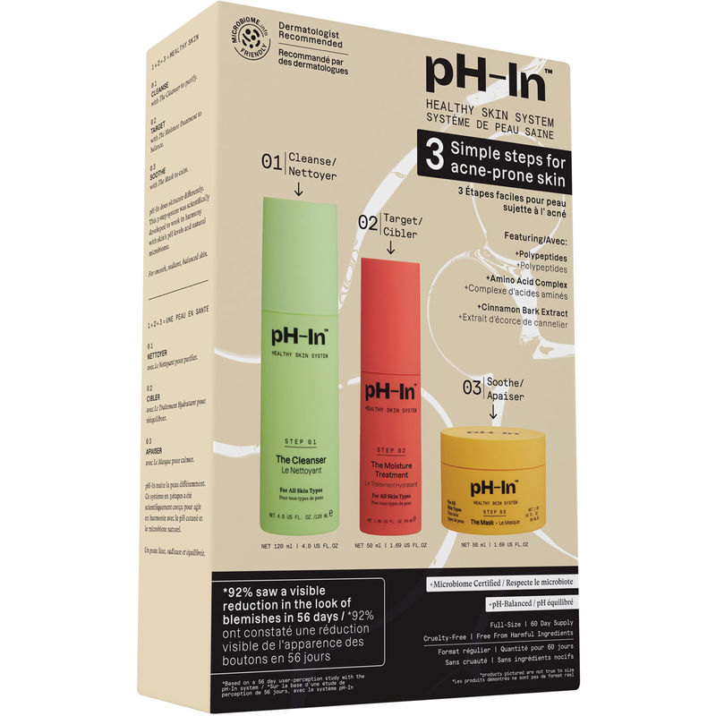 pH-In 3-Step Acne Treatment Kit for Healthier Skin