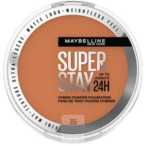 Maybelline Super Stay 24 Hour Hybrid Powder Foundation, Waterproof, Vegan, Mattifying color: 355