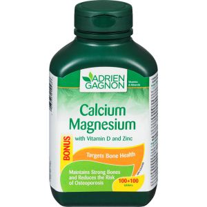 Adrien Gagnon Calcium Magnesium + Vitamin D And Zinc 200 TAB