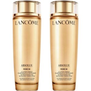 LancÃ´me Absolue Rose 80 Brightening & Revitalizing Toning Lotion Duo Full Size Skincare Set