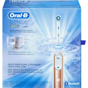 Oral-B 8000 Electronic Toothbrush, Rose Gold, Powered by Braun
