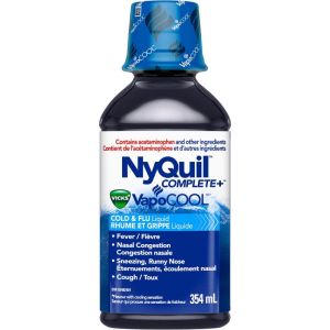 NyQuil COMPLETE + Vicks VapoCOOL Cold & Flu Relief, 354 mL