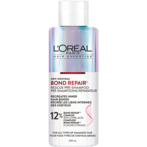 L'Oreal Paris Hair Expertise Bond Repair Rescue Pre-Shampoo Treatment for All Types of Damaged Hair with Citric Acid Complex 200 mL