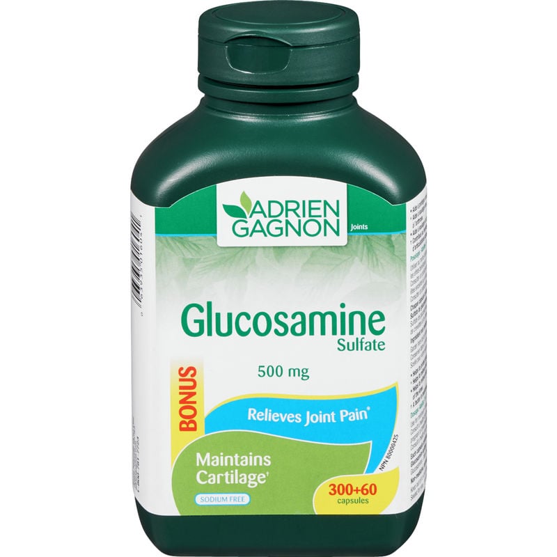 Adrien Gagnon Glucosamine Sulfate 500 mg 360 Capsules