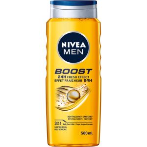 Nivea NIVEA MEN Boost Shower Gel | 3-in-1 Body Wash 500 ML