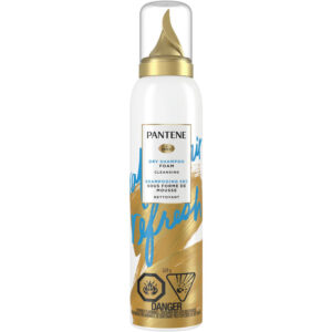 Pantene Pro-V Refresh Cleansing Dry Shampoo Foam for Thick, Curly, Textured Hair
