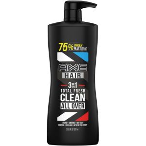 Axe Total Fresh 3-in-1 Shampoo, Conditioner and Body Wash 828 mL