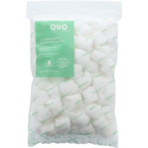 Quo Beauty Certified Organic Jumbo Cotton Puffs - 100% Organic Cotton