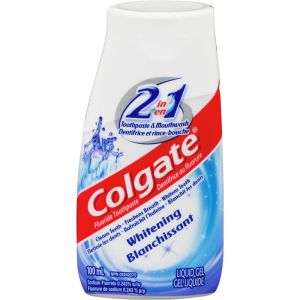 Colgate 2in1 Whitening Liquid Gel Toothpaste and Mouthwash 100 ML