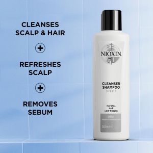 Nioxin System 1 Cleanser Shampoo - Natural Hair Light Thinning