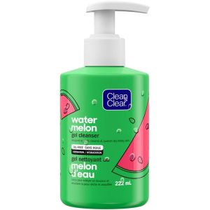 Clean & Clear Watermelon Gel Cleanser, Oil-Free Face Wash 222 ML