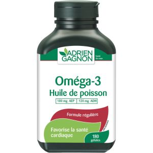 Adrien Gagnon Omega 3 Regular Formula (180 sgel)