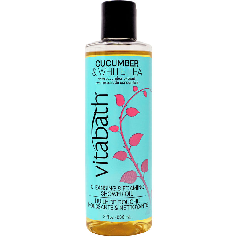 Vitabath Cucumber & White Tea Cleansing & Foaming Oil 236 mL