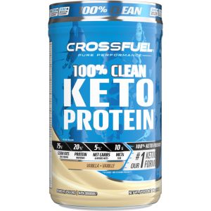 CROSSFUEL 100% CLEAN KETO PROTEIN - Nutritious and Delicious Shake for Ketogenic Lifestyle