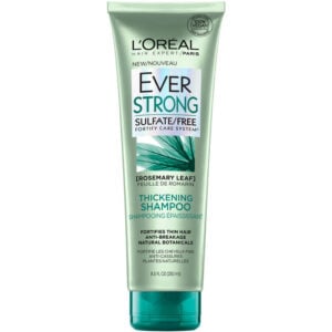 L'Oreal Paris Natural Shampoo for Damaged Hair, Sulfate-Free, Rosemary Extract, EverStrong - 250 mL