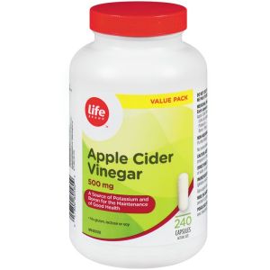 Life Brand Apple Cider Vinegar 500 mg Capsules