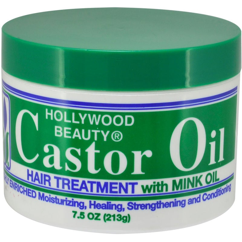 HOLLYWOOD CASTOR OIL 213g - Highly Enriched Hair Treatment with Mink Oil
