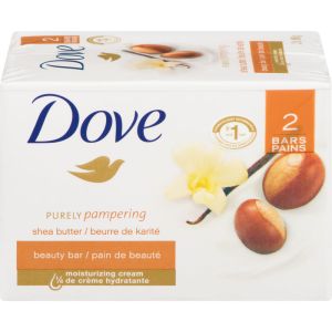 Dove Pampering Beauty Bar for Healthy-Looking Skin Shea Butter and Warm Vanilla 2 Count
