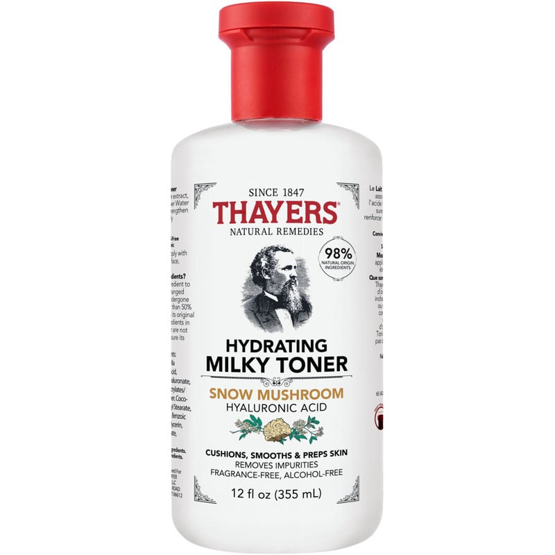 Thayers Milky Face Toner Skin Care with Snow Mushroom, 355mL