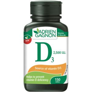 Adrien Gagnon Vitamin D3 2500 IU Tablet