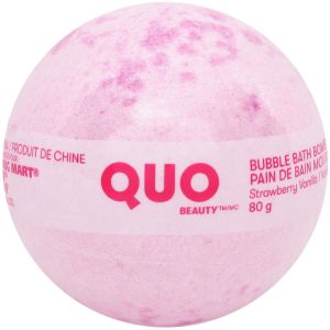 Quo Beauty Bubble Bath Bomb - Strawberry Vanilla 80g