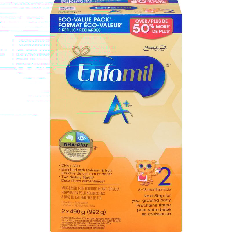 Enfamil A+ 2 Baby Formula Powder Refill 992 g