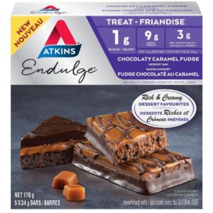 Atkins Endulge Chocolate Caramel Fudge Dessert Bar - 170g