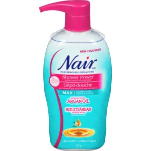 Nair Shower Power MAX Hair Remover with Moroccan Argan Oil - 312g