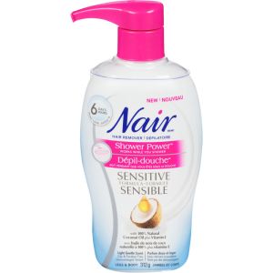 Nair Shower Power Sensitive Formula Hair Remover for Legs and Body