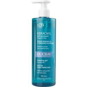 Ducray Keracnyl Cleansing Gel - Face & Body 400 mL