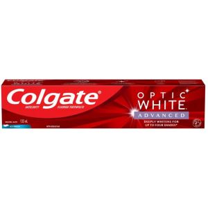 Colgate Optic White Advanced Teeth Whitening Toothpaste, Icy Fresh 133 ML