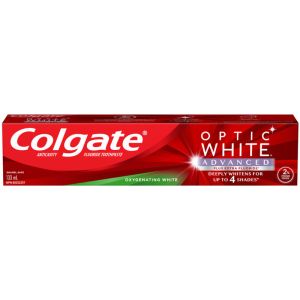 Colgate Optic White Advanced Teeth Whitening Toothpaste, Oxygenating White 133 ML