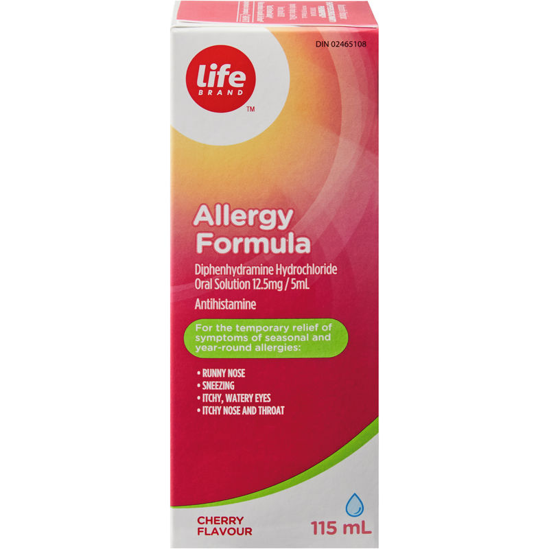 Life Brand LB Adult Allergy 12.5MG 118 mL Oral Solution