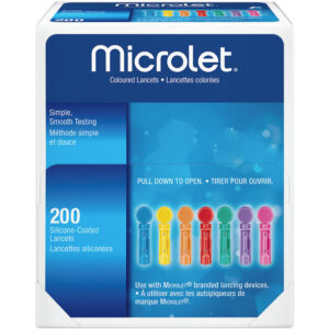 Microlet Coloured Lancets 200's