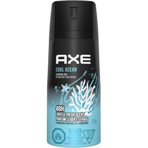AXE Cool Ocean Deodorant Body Spray for Men - Long Lasting 48-Hour Odour Protection