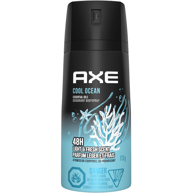 AXE Cool Ocean Deodorant Body Spray for Men - Long Lasting 48-Hour ...