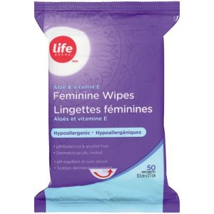Life Brand Feminine Wipes 50 ea