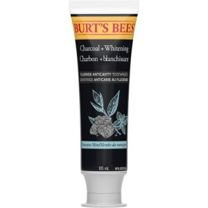 Burt's Bees Charcoal Toothpaste with Fluoride, Peppermint Flavor, 105 mL